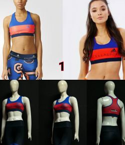 ADIDAS STELLA SPORT PADDED SPORT BRA FULL PRINT