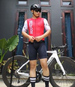 INDONESIA GEOGRAPHICAL RED JERSEY ROAD BIKE SULTAN LOOP