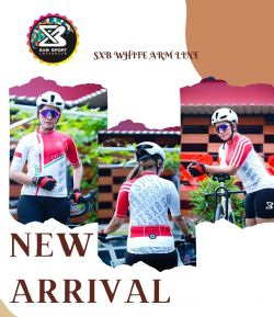 JERSEY ROAD BIKE SXB WHITE ARM LINE TYPE SULTAN