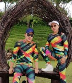NIKE RUN 2.0 LONG SLEEVE PRINTED AND LEGGING