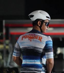 PUNISHER SPACE DYE PRO SPEED PLUS HIDDEN POCKET SXB JERSEY ROAD BIKE