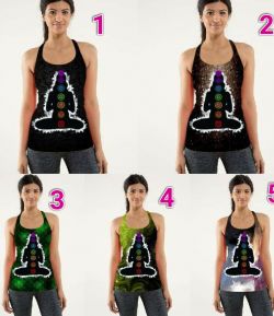 SXB 7 CHAKRA TANK TOP YOGA FULL PRINT COMPRESSION