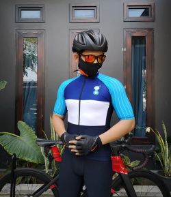 SXB BLUE REBEL GRAPHIC SPORT JERSEY ROAD BIKE - PRINT