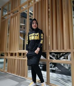 SXB FASHION NEW YORK LONGSLEEVE HOODIE MINI DRESS AND LEGGING SOLID