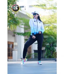 SXB GRADATION WHITE VANILA BLUE JACKET AND JOGGER