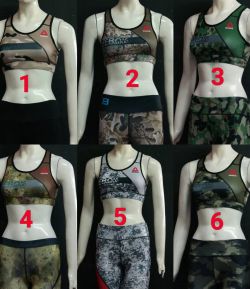 SXB SPORT BRA REEBOK COMBAT ARMY
