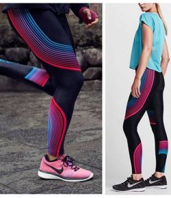 WOMENS NIKE SPEED TWO TONE LEGGING COMPRESSION TIGHT